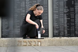 Lighting Memorial Candles