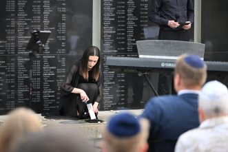 Lighting Memorial Candles